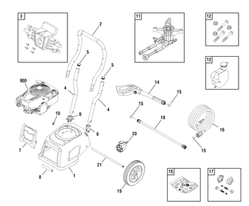 Part Location Diagram of 771698 Briggs and Stratton PUMP